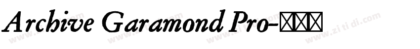 Archive Garamond Pro字体转换